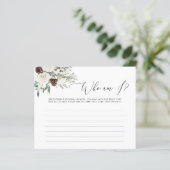 Evergreen witte rozen Wie ben ik vrijgezellenfeest (Staand voorkant)