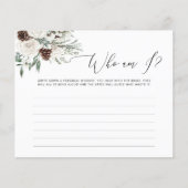 Evergreen witte rozen Wie ben ik vrijgezellenfeest (Voorkant)