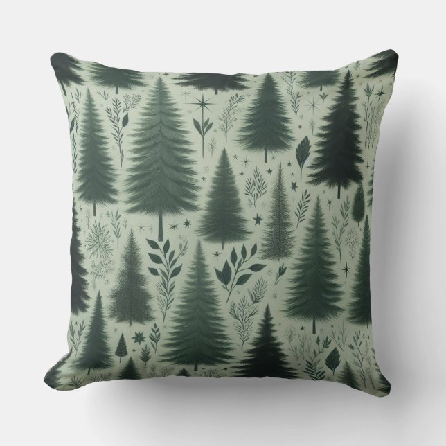 Evergreen Wonderland Kussen (Voorkant)