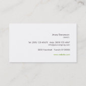 Evergreen Wreath Natuur en Garden Center Visitekaartje (Achterkant)