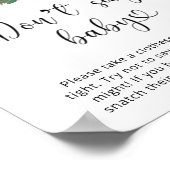 Evergreen zeg niet baby. Winter zeggen geen baby Poster (Hoek)