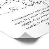 Evergreen zeg niet baby. Winter zeggen geen baby Poster (Hoek)