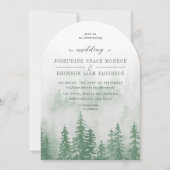 Evergreens in het Mistbos in de Groene Trouwboog Kaart (Voorkant)