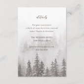 Evergreens in het Mistwoud Grijs Bruin Informatiekaartje (Voorkant)