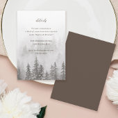 Evergreens in het Mistwoud Grijs Bruin Informatiekaartje