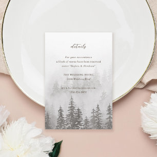 Evergreens in het Mistwoud Grijs Bruin Informatiekaartje