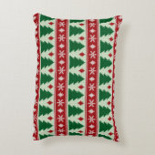 Evergreens & Snowflakes Knit Accent Kussen (Achterkant (Verticaal))