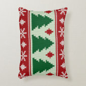 Evergreens & Snowflakes Knit Accent Kussen (Voorkant(Verticaal))