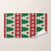 Evergreens & Snowflakes Knit Bad Handdoek (Handdoek)