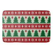 Evergreens & Snowflakes Knit Badmat (Voorkant)