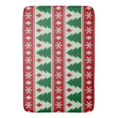 Evergreens & Snowflakes Knit Badmat (Voorkant Verticaal)