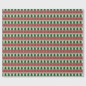 Evergreens & Snowflakes Knit Cadeaupapier (Vlak)