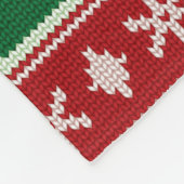 Evergreens & Snowflakes Knit Fleece Deken (Hoek)