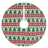 Evergreens & Snowflakes Knit Kerstboom Rok (Voorkant)