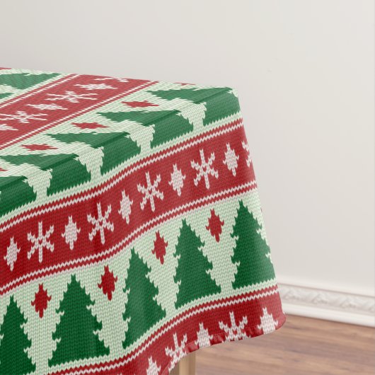 Evergreens & Snowflakes Knit Tafelkleed (Voorbeeld)