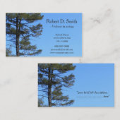 evergroene boom in blue sky science profielkaarten visitekaartje (Voorkant / Achterkant)