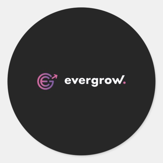 Evergrow Coin Ronde Sticker (Voorkant)