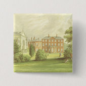 Everingham Park tekening Vierkante Button 5,1 Cm (Voorkant)