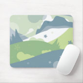 Everlast - Retro Mod Landschap Mousepad Muismat (Met muis)