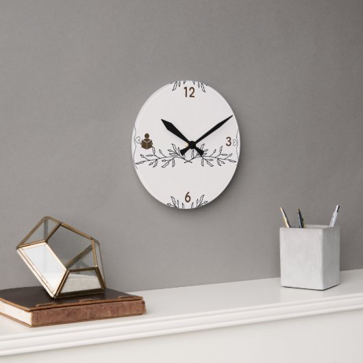 Everlasting Chapters Vintage Wall Clock Ronde Klok (Kantoor)