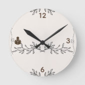 Everlasting Chapters Vintage Wall Clock Ronde Klok (Voorkant)