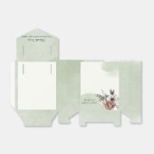 Everlasting Love Floral Sage Bedankdoosjes (Uitgevouwen)