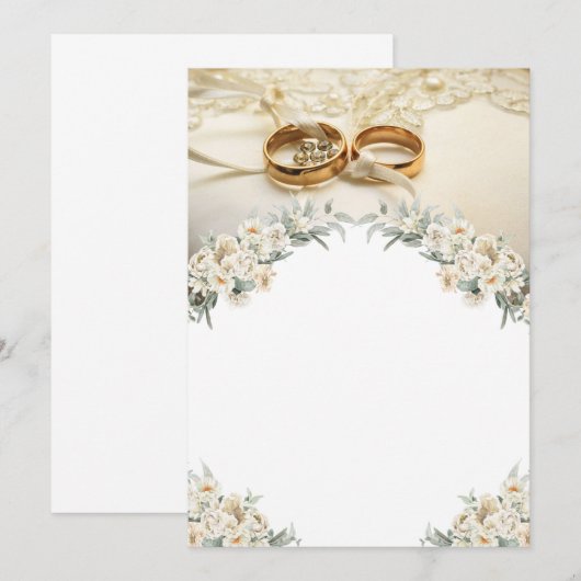 "Everlasting Vows - Timeless Wedding Card" Kaart (Voorkant / Achterkant)