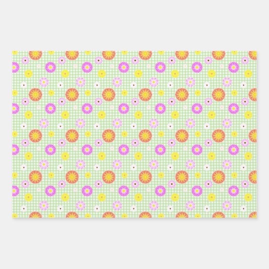 Everlastings Wrapping Paper Flat Sheet Set van 3 (Voorkant 2)