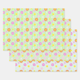 Everlastings Wrapping Paper Flat Sheet Set van 3