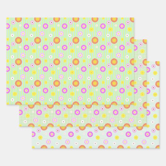 Everlastings Wrapping Paper Flat Sheet Set van 3 (Set)
