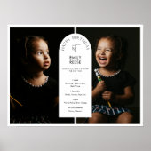 EVERLEIGH 1st Birthday Welkomstgebarentjes Baby Poster (Voorkant)