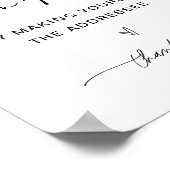 EVERLEIGH Adres het Teken van het Baby shower van Poster (Hoek)