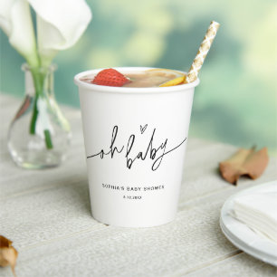 EVERLEIGH Baby shower Oh Baby Papieren Bekers