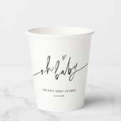 EVERLEIGH Baby shower Oh Baby Papieren Bekers (Voorkant)