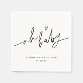 EVERLEIGH Baby shower Oh Baby Servet (Voorkant)