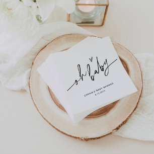 EVERLEIGH Baby shower Oh Baby Servet