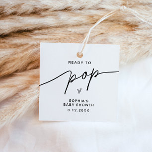 EVERLEIGH Baby shower Popcorn Favor Sticker Bedankjes Labels