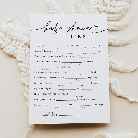 EVERLEIGH-Baby shower, vult het lege spel in Kaart