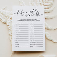 EVERLEIGH Baby Word Scramble Game Kaart