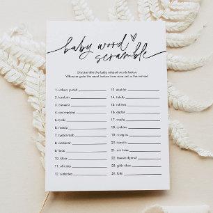 EVERLEIGH Baby Word Scramble Game Kaart