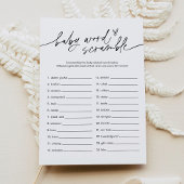 EVERLEIGH Baby Word Scramble Game Kaart