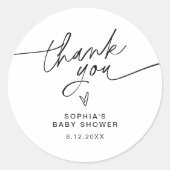 EVERLEIGH Babyfeest Favor Ronde Sticker (Voorkant)