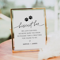 EVERLEIGH Biscuit Bar Wedding Favor Sign