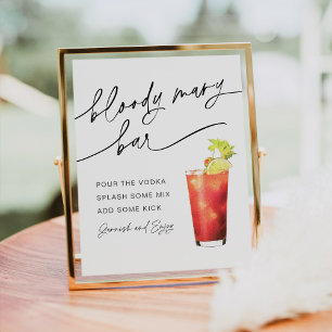 EVERLEIGH Bloody Mary Bar Bord Poster