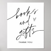 EVERLEIGH Books And Gifts Baby Shower Sign Poster (Voorkant)
