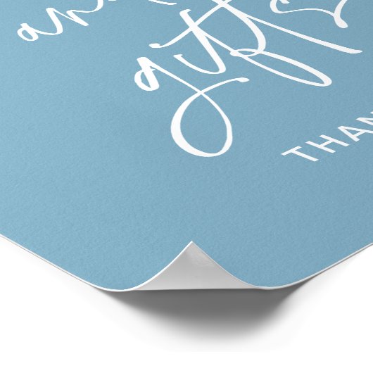 EVERLEIGH Books and Gifts Baby shower Sign Poster (Hoek)