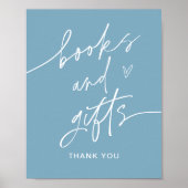 EVERLEIGH Books and Gifts Baby shower Sign Poster (Voorkant)