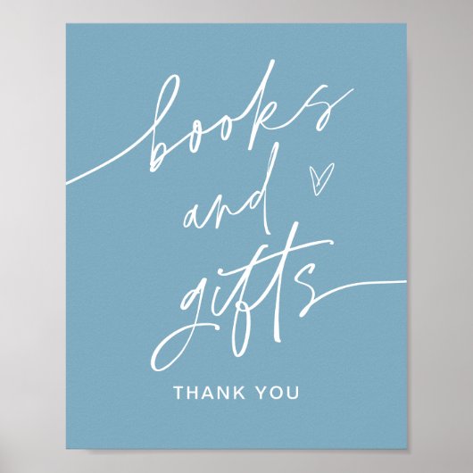 EVERLEIGH Books and Gifts Baby shower Sign Poster (Voorkant)