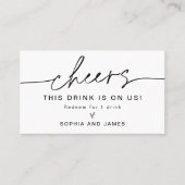 EVERLEIGH bruiloft Deze Drink is op ons ticket Kaa (Voorkant)