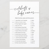 EVERLEIGH Celebrity Baby Name Game Minimalist (Voorkant)